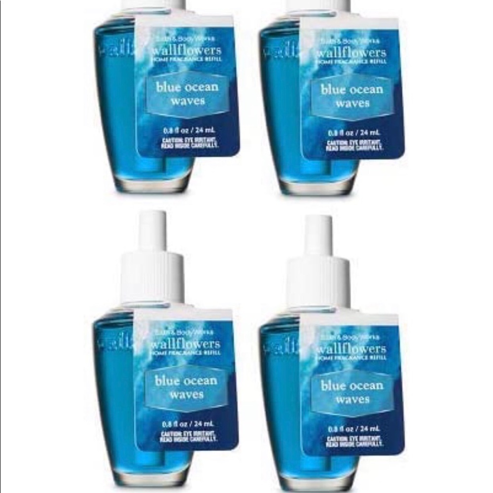 BATH & BODY WORKS BLUE OCEAN WAVE SET OF 4